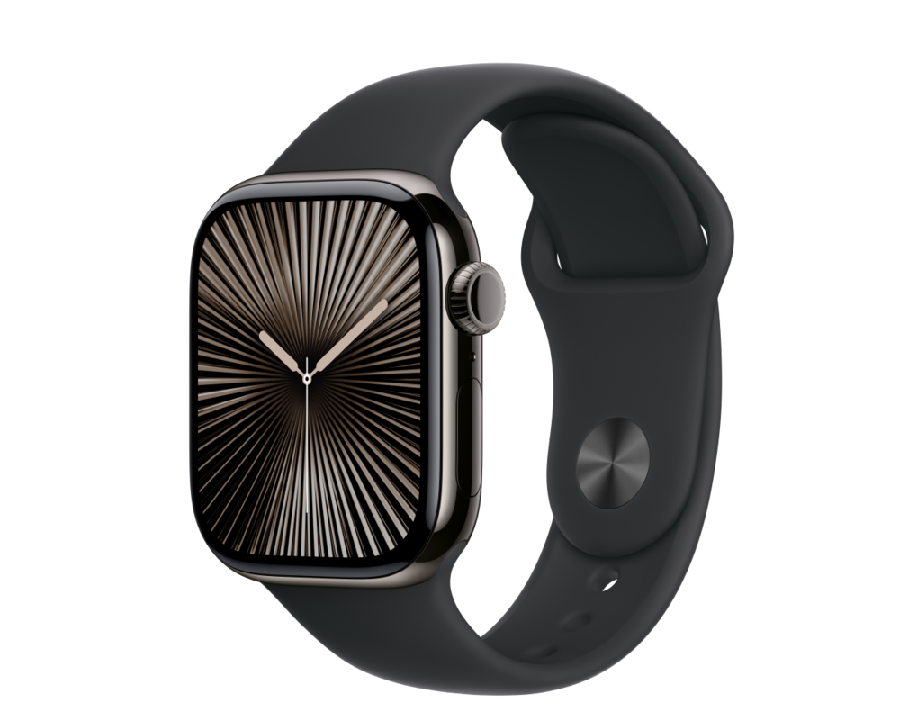 Smart часовник APPLE Watch S10 Cellular 42mm Slate Titanium Case with Black Sport Band ML 7