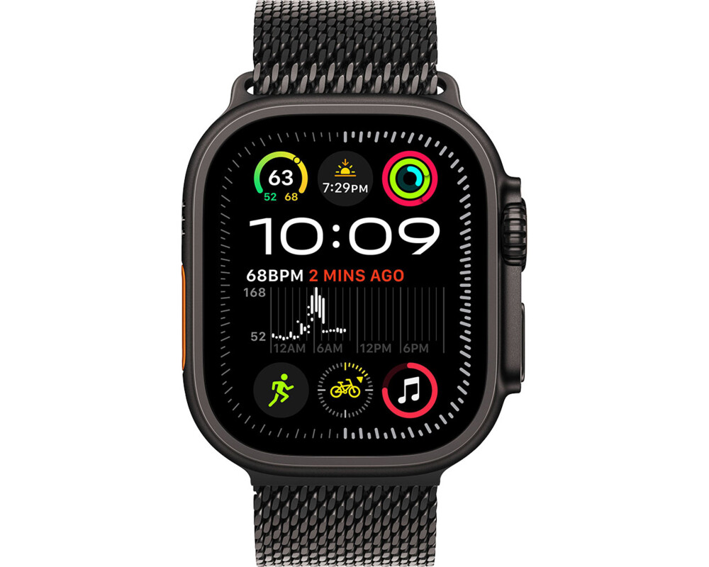 Smart часовник APPLE Watch Ultra2 v2 Cellular 49mm Black Titanium Case with Black Titanium Milanese Loop M 10