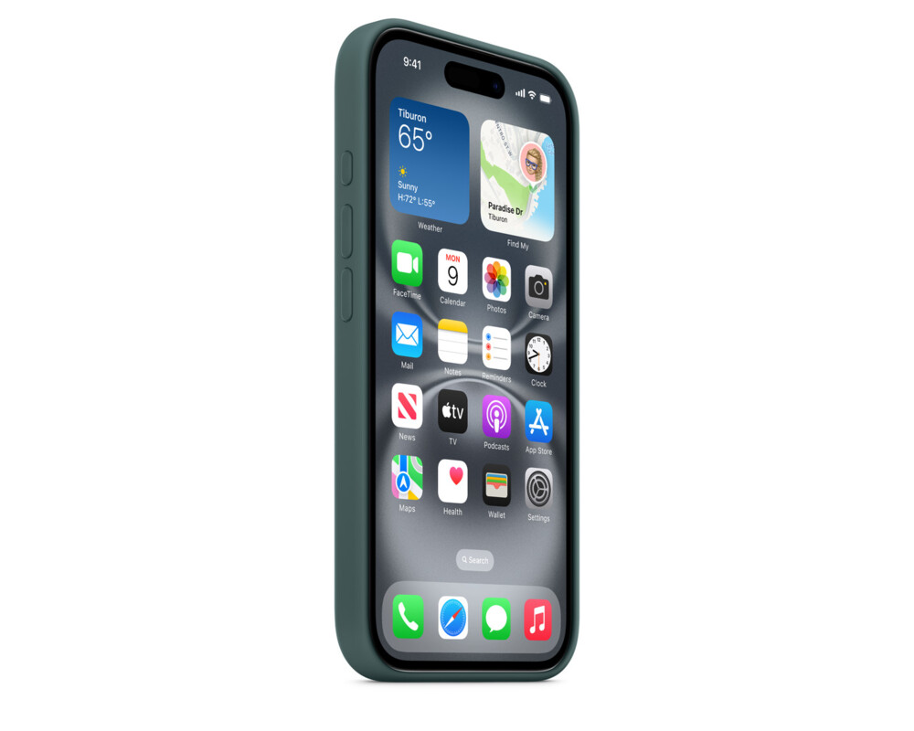 Калъф Apple iPhone 16 Silicone Case with MagSafe - Lake Green (Seasonal) 8