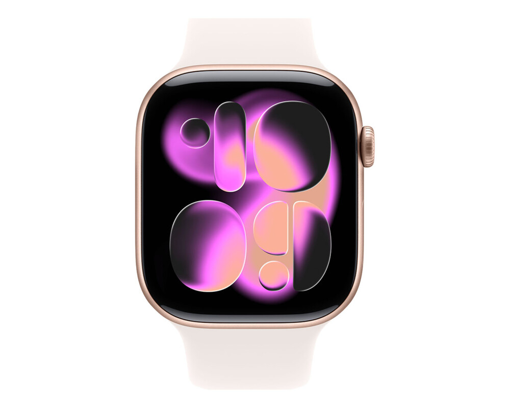 Smart часовник APPLE Watch Series 11 GPS + Cellular 46mm Rose Gold Aluminium Case with Light Blush Sport Band - M 7