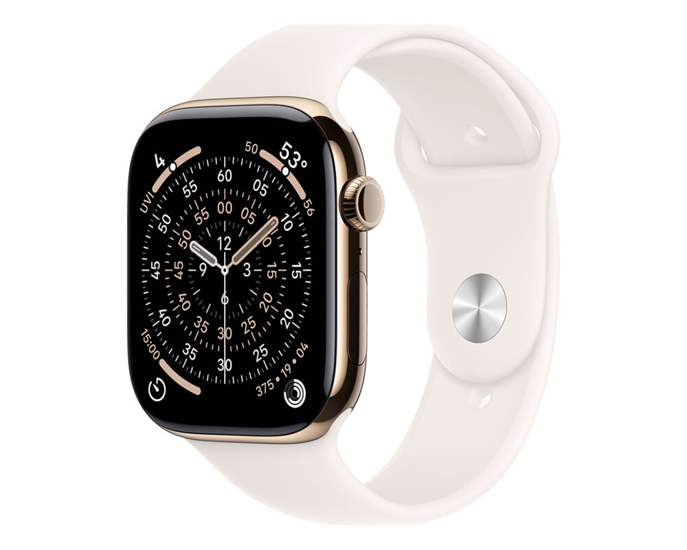 Smart часовник APPLE Watch Series 11 GPS + Cellular 46mm Gold Titanium Case with Light Blush Sport Band - S 4