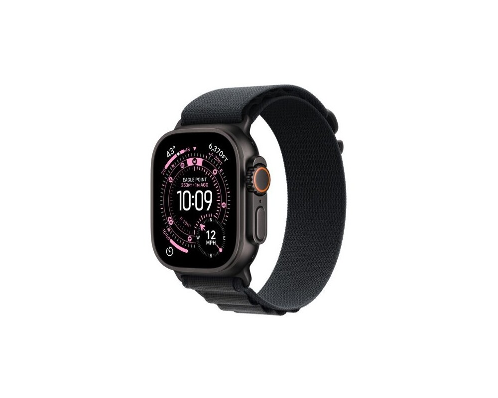 Smart часовник APPLE Watch Ultra 3 GPS + Cellular 49mm Black Titanium Case with Black Alpine Loop Medium 4