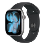 <span>Smart часовник</span> Apple Watch S11 GPS 46mm Space Grey Aluminium Case with Black Sport Band - M/L (Demo) <span class='catalog-num-in-name'>3P317Z/A</span> - 