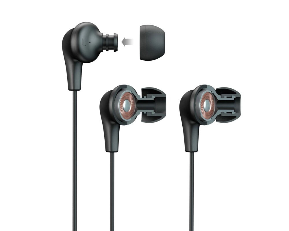 Слушалки JLAB JBuds Pro Wired Earbuds - White/Grey 2