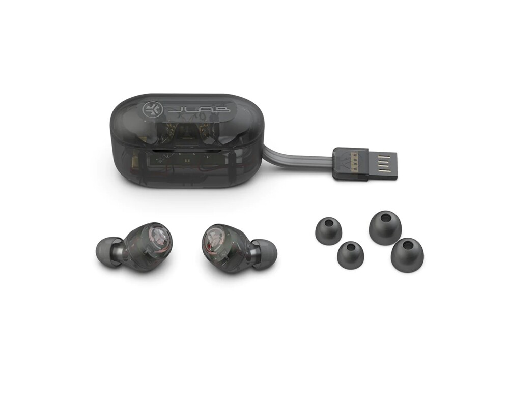 Слушалки JLAB Go Pop Plus True Wireless Earbuds - Clear 5
