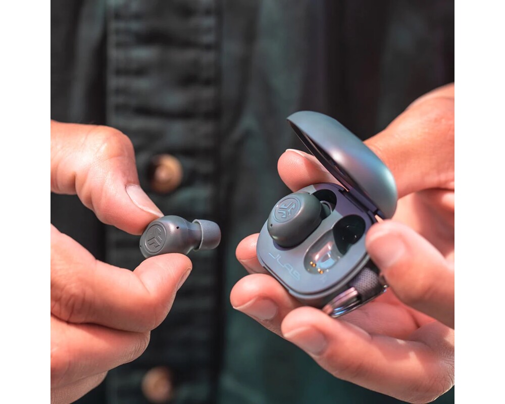 Слушалки JLAB JBuds Mini True Wireless Earbuds - Sage Gray 5
