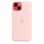 Калъф Apple iPhone 14 Silicone Case with MagSafe - Chalk Pink 5
