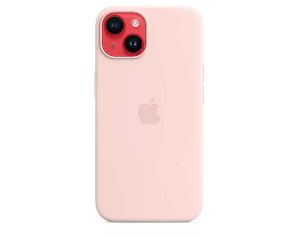 Калъф Apple iPhone 14 Silicone Case with MagSafe - Chalk Pink 5