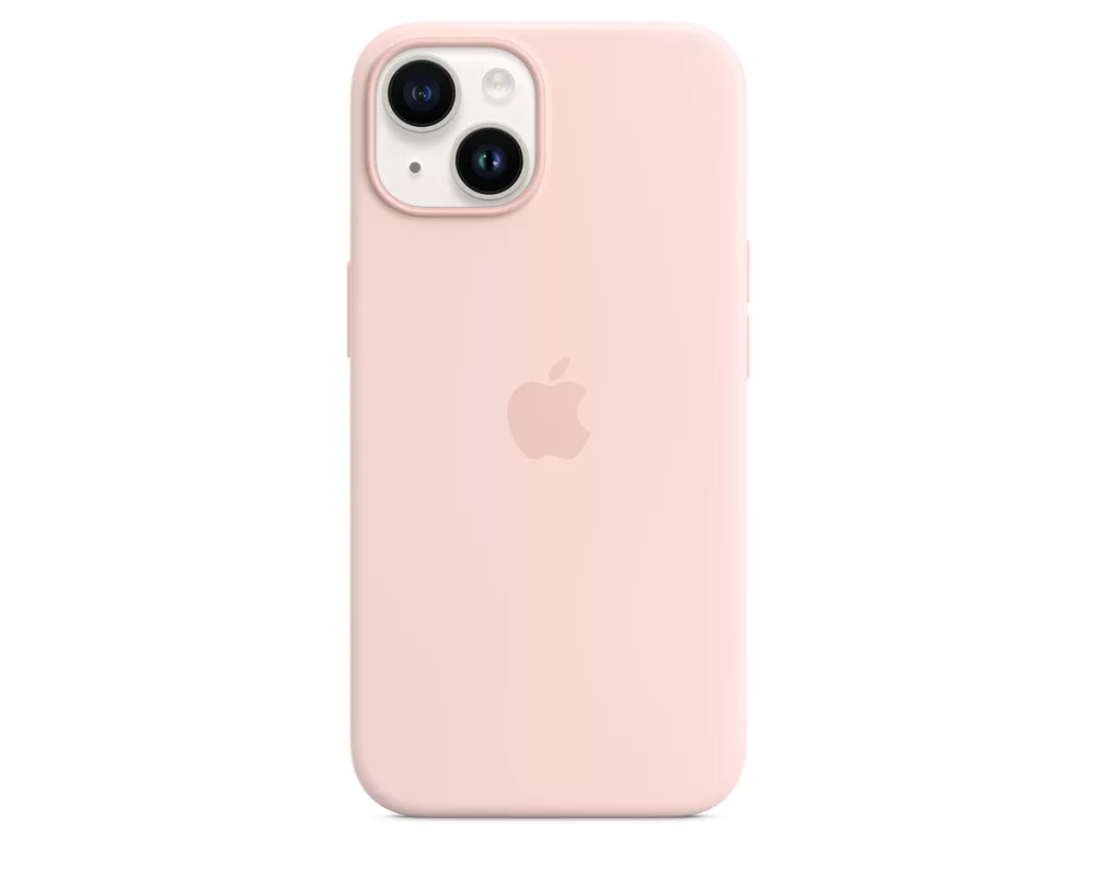 Калъф Apple iPhone 14 Silicone Case with MagSafe - Chalk Pink 6