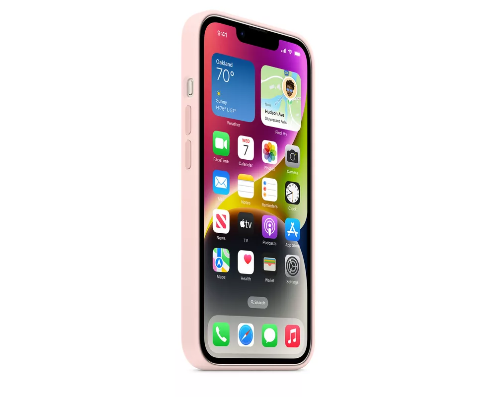 Калъф Apple iPhone 14 Silicone Case with MagSafe - Chalk Pink 4