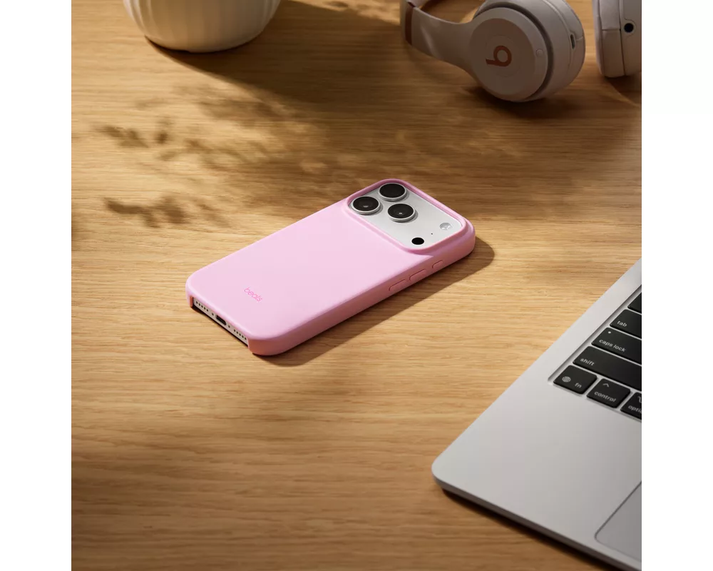 Калъф Beats iPhone 17 Pro Case with MagSafe and Camera Control — Pebble Pink 3