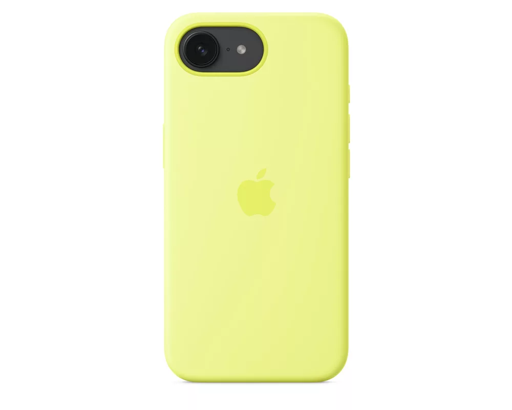 Калъф Apple iPhone 16e Silicone Case – Neon Yellow - SEASONAL 2