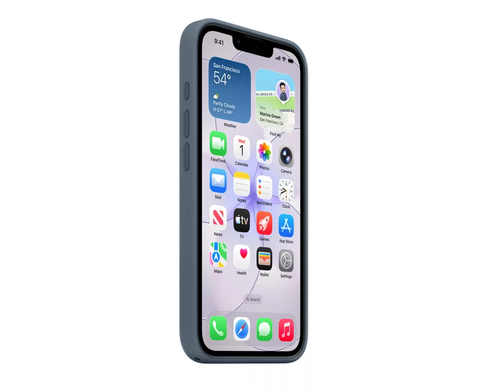 Калъф Apple iPhone 17e Silicone Case with MagSafe - Anchor Blue 4