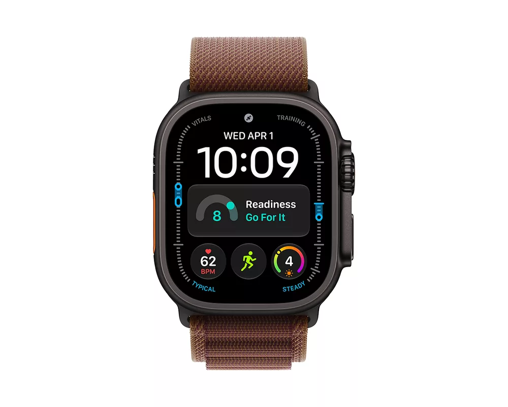 Smart часовник Apple Watch Ultra 4 Cellular 49mm Black Titanium Case with Burgundy Alpine Loop - S 2