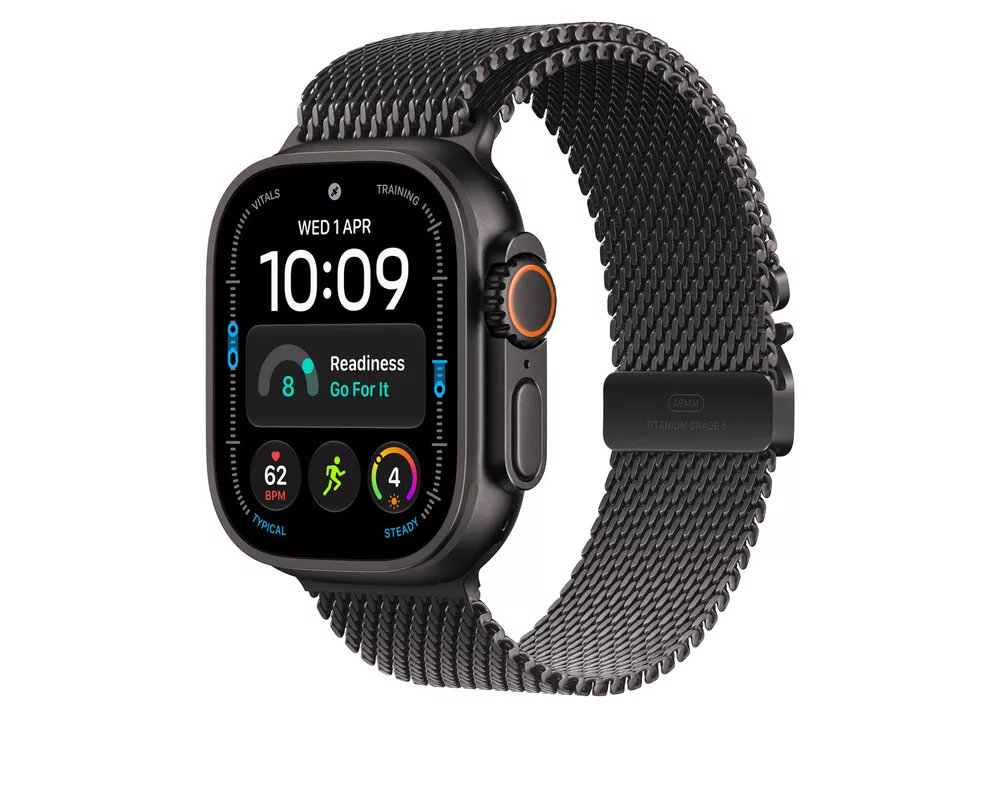 Аксесоар за смарт часовници 49mm Black Titanium Milanese Loop - Medium 2