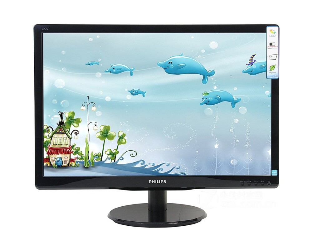 Монитор PHILIPS 193V5LSB2 Monitor LED 19inch 16:9 VGA 1366x768 200cd 19