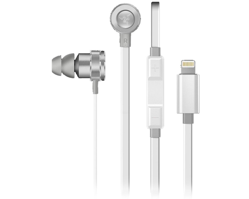 Слушалки Razer Hammerhead for iOS Mercury Ed. - White 2
