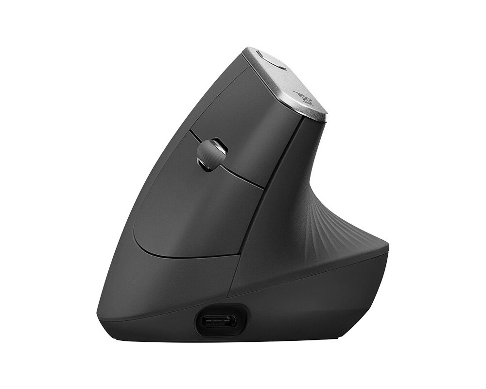 Мишка Logitech MX Vertical USB Type C, вертикална 910-005448 - тъмносива 8