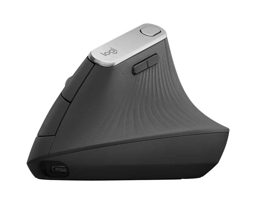 Мишка Logitech MX Vertical USB Type C, вертикална 910-005448 - тъмносива 18