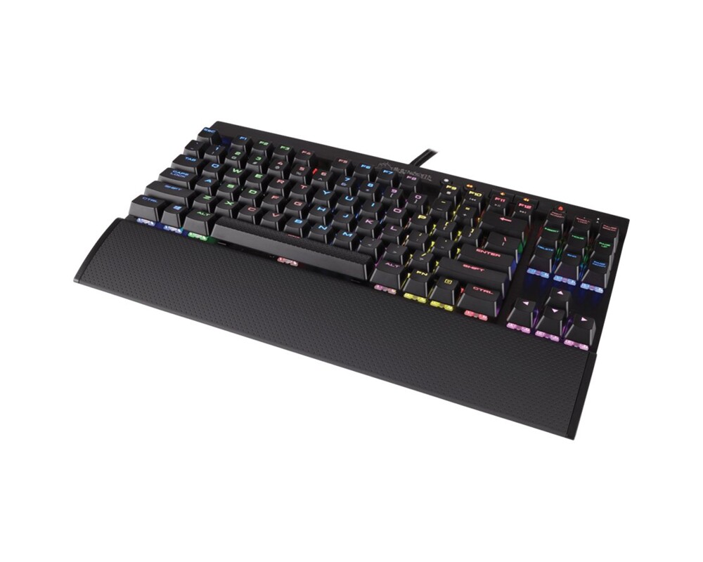 Клавиатура CORSAIR Gaming K65 LUX RGB Compact Mechanical Keyboard Backlit RGB LED Cherry MX RGB Red US 12