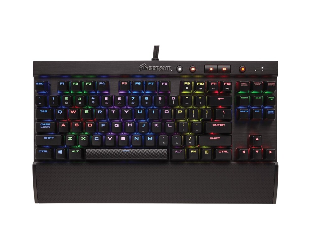 Клавиатура CORSAIR Gaming K65 LUX RGB Compact Mechanical Keyboard Backlit RGB LED Cherry MX RGB Red US 9