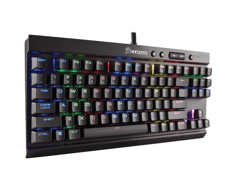 Клавиатура CORSAIR Gaming K65 LUX RGB Compact Mechanical Keyboard Backlit RGB LED Cherry MX RGB Red US 13