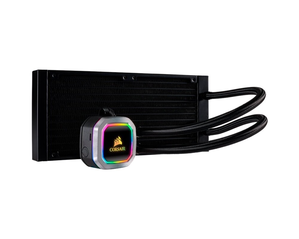 Охладител за процесор Corsair Hydro Series H100i RGB PLATINUM Liquid CPU Cooler, an all-in-one liquid CPU cooler with a 240mm radiator and vivid RGB lighting that’s built for extreme CPU cooling, Cooling Socket Support Intel 115x, Intel 2011/2066, AMD AM3/AM2/AM4, TR4 12