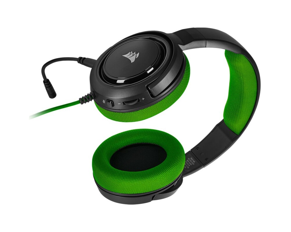 Слушалки CORSAIR CA-9011197-EU Stereo Gaming Headset HS35 Green EU 9