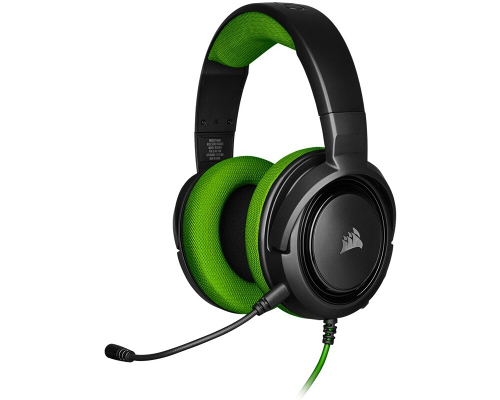 Слушалки CORSAIR CA-9011197-EU Stereo Gaming Headset HS35 Green EU 7