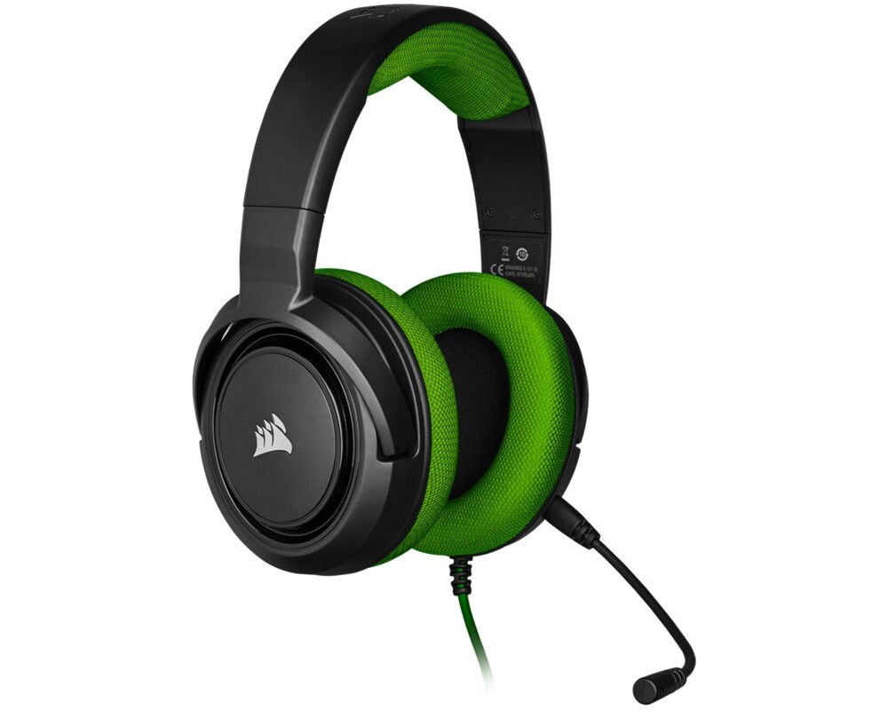 Слушалки CORSAIR CA-9011197-EU Stereo Gaming Headset HS35 Green EU 8
