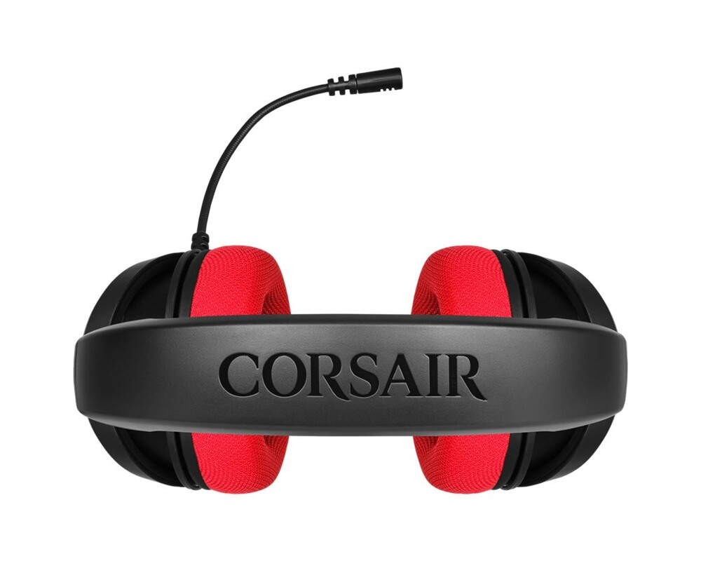 Слушалки CORSAIR HS35 Stereo Gaming Headset Red 10