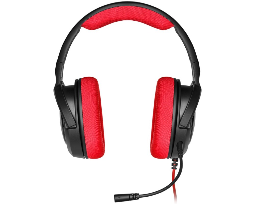 Слушалки CORSAIR HS35 Stereo Gaming Headset Red 6