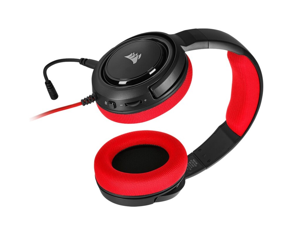 Слушалки CORSAIR HS35 Stereo Gaming Headset Red 9
