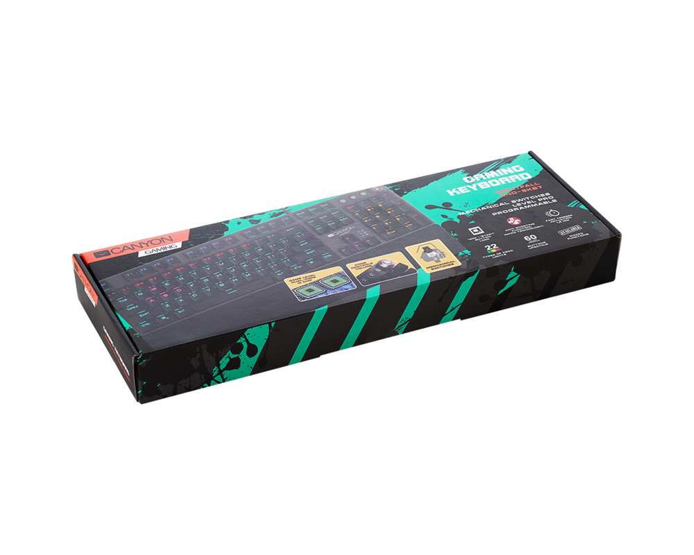 Клавиатура  Canyon Nightfall Wired Gaming Keyboard 4