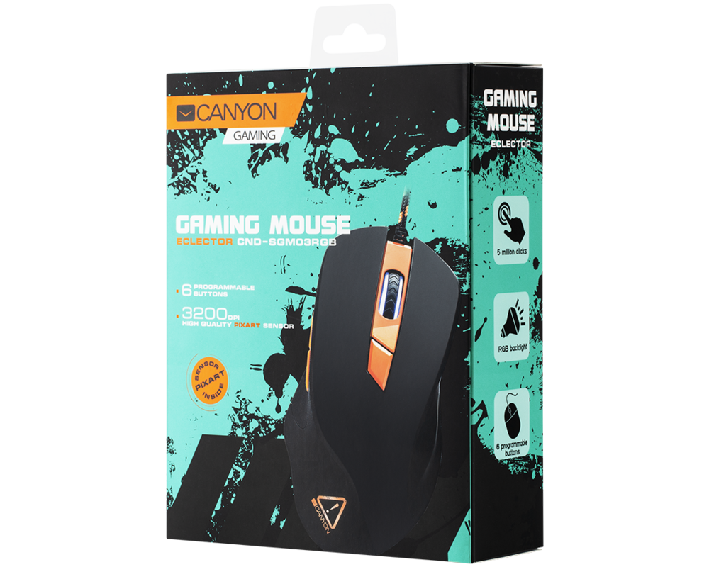 Мишка CANYON mouse Eclector GM-3 RGB 6buttons... 5