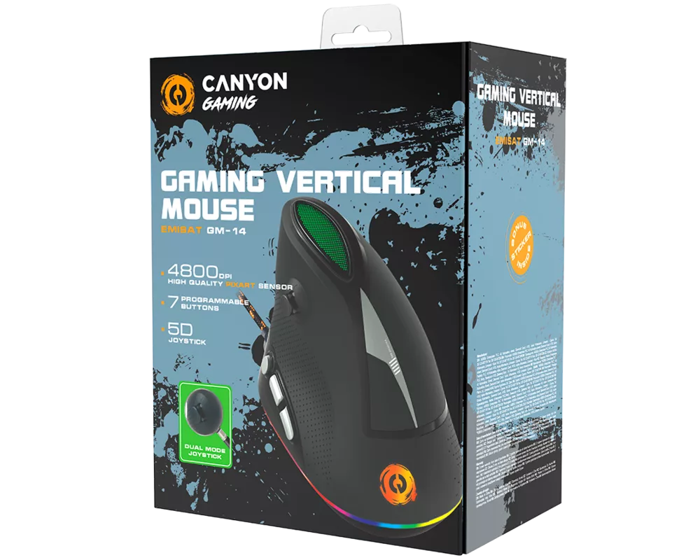 Мишка Wired Vertical Gaming Mouse with 7 programmable buttons 16