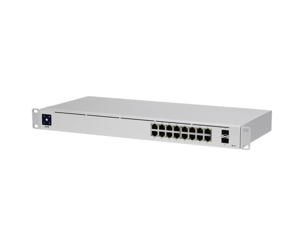 Switch (Комутатор) 16-портов гигабитен комутатор Ubiquiti USW-16-POE Gen2 6
