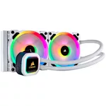 <span>Охладител за процесор</span> Corsair Hydro Series H100i RGB PLATINUM SE 240mm Liquid CPU Cooler, an all-in-one liquid CPU cooler with a 240mm radiator and vivid RGB lighting in brilliant white housing, built for extreme CPU cooling, dual LL120 RGB PWM fans <span class='catalog-num-in-name'>CW-9060042-WW</span> - 