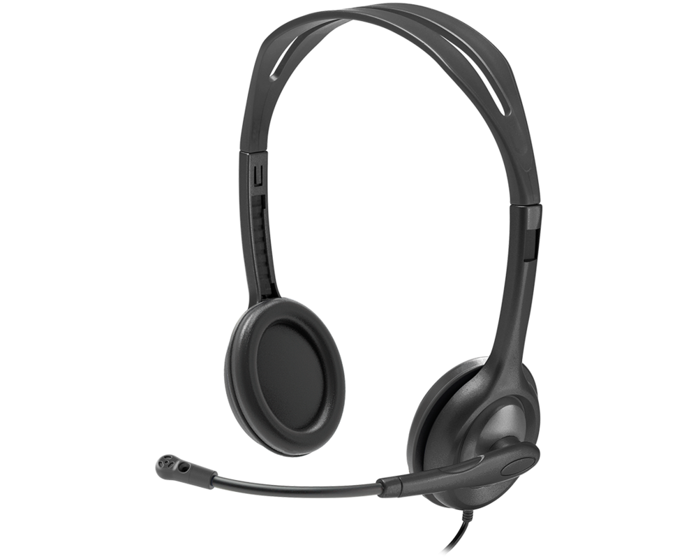 Слушалки Logitech H111 Стерео One Plug 981-000593 12