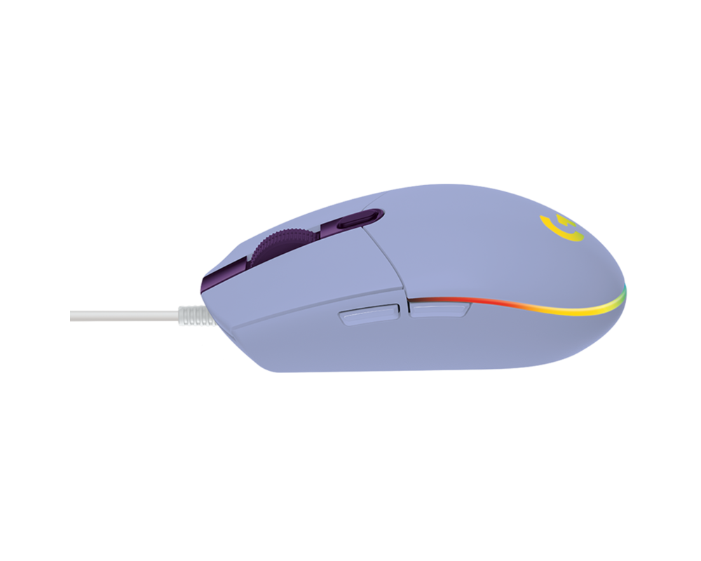 Мишка Геймърска мишка Logitech G102 LightSync, RGB, Оптична, Жична, USB, Лилав 8