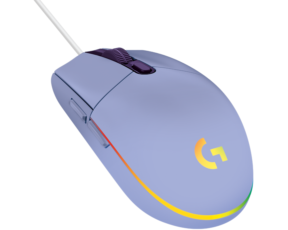 Мишка Геймърска мишка Logitech G102 LightSync, RGB, Оптична, Жична, USB, Лилав 6