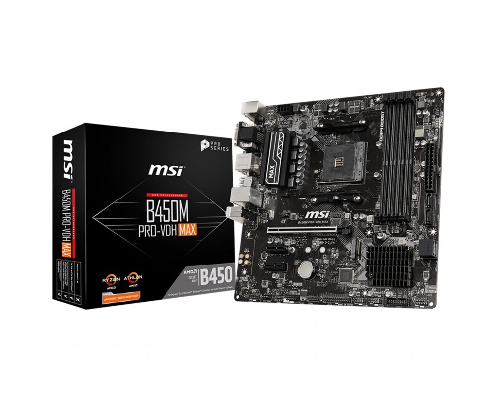 Дънна платка MSI B450M PRO-VDH MAX