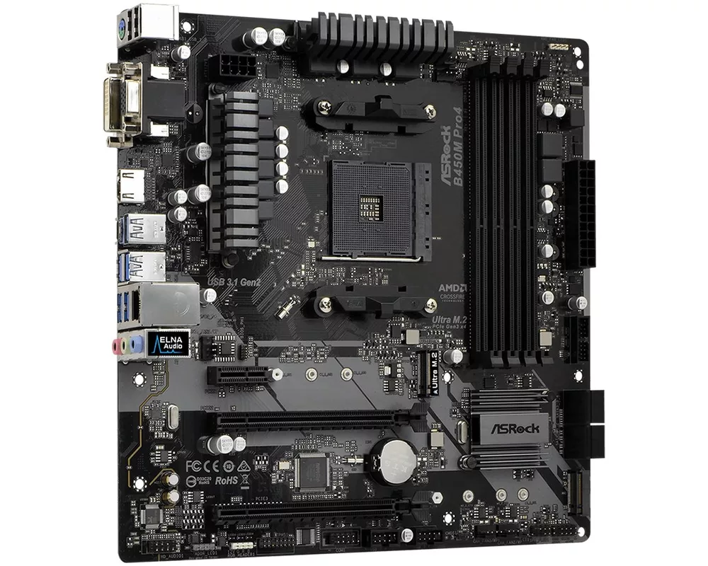 Дънна платка ASROCK B450M PRO4 2