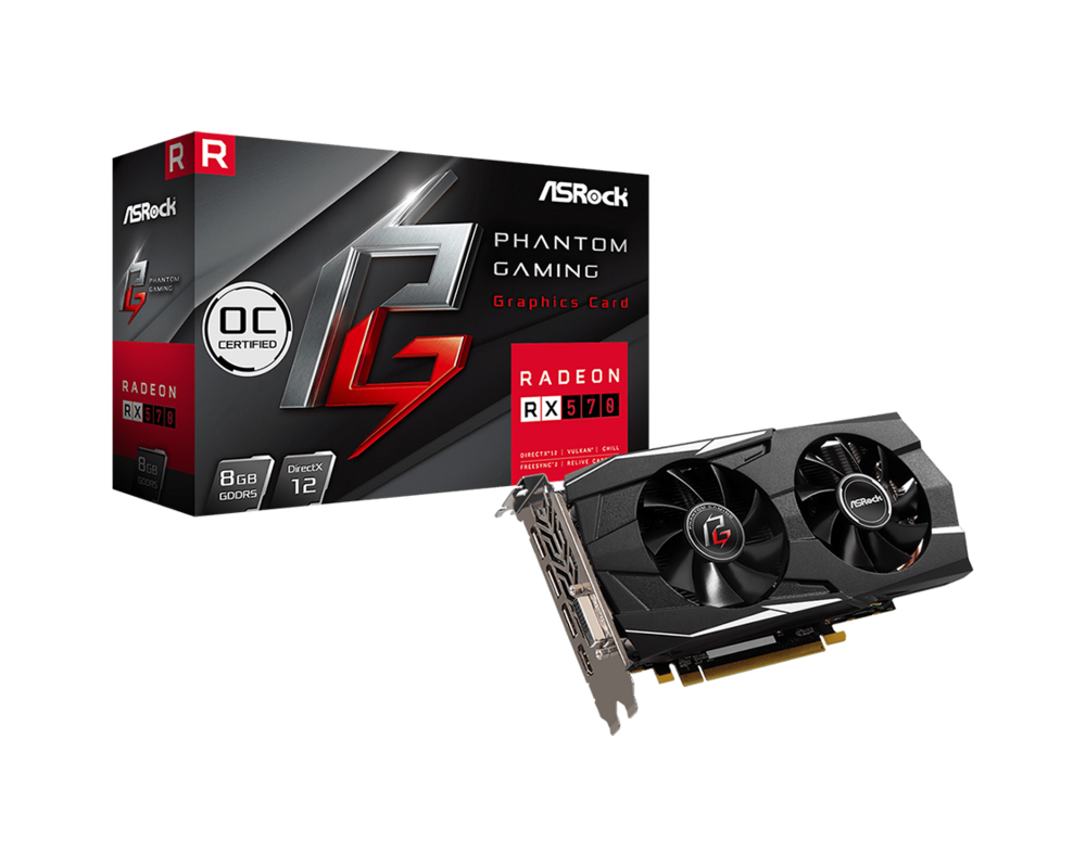 Видеокарта ASROCK AMD PHANTOM GAMING D RADEON RX 57...