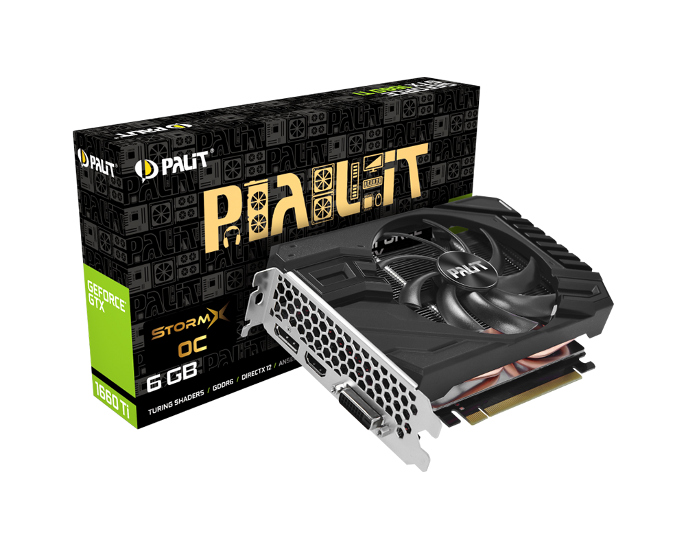 Видеокарта VC Palit nVidia GTX1660 StormX OC 6GB GDDR5