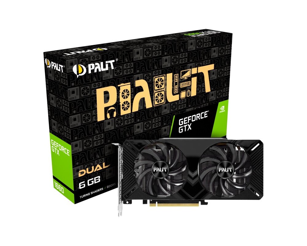 Видеокарта VC Palit nVidia GTX1660 Dual 6GB GDDR5