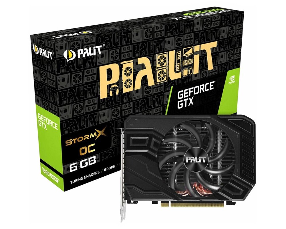 Видеокарта VC Palit nVidia GTX1660 SUPER StormX OC 6GB GDDR6