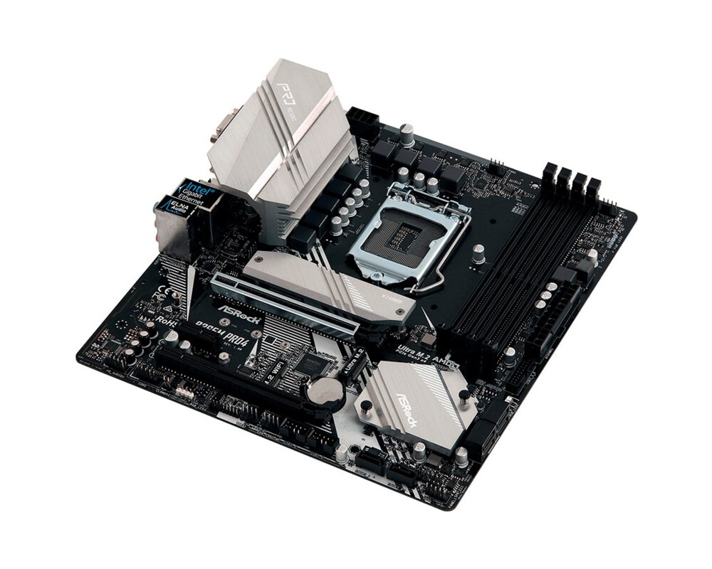 Дънна платка ASROCK B365M-PRO4, Socket 1151 (300 Series), 4 x DDR4 8