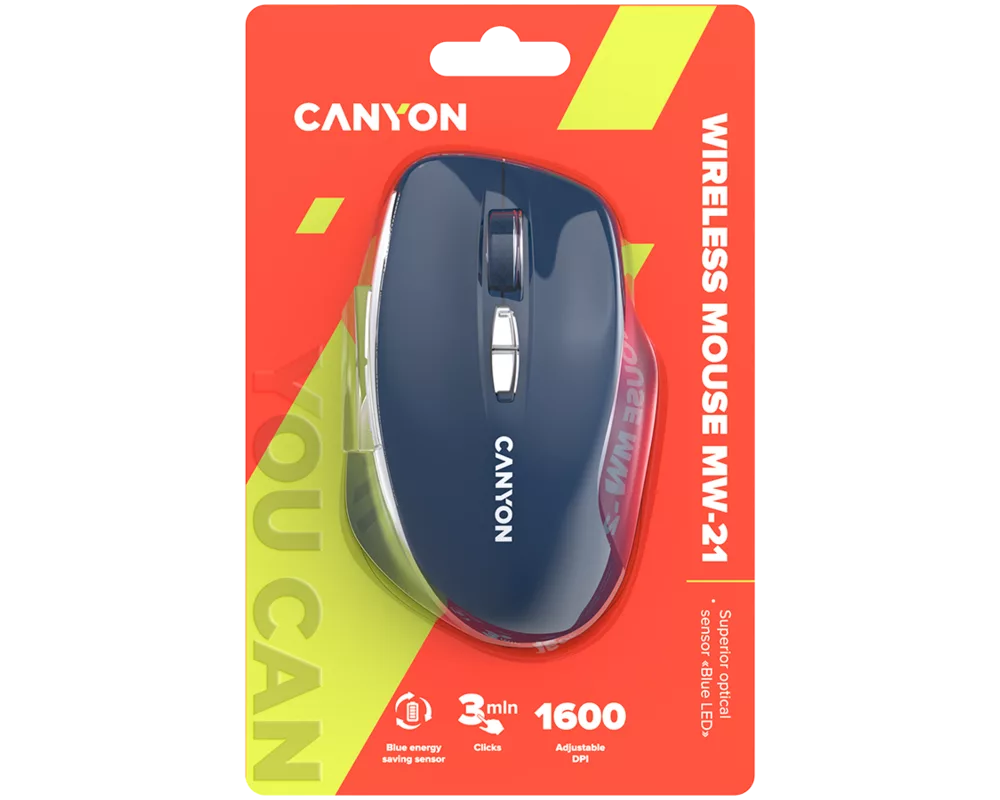 Мишка CANYON mouse MW-21 BlueLED 7buttons Wire... 11