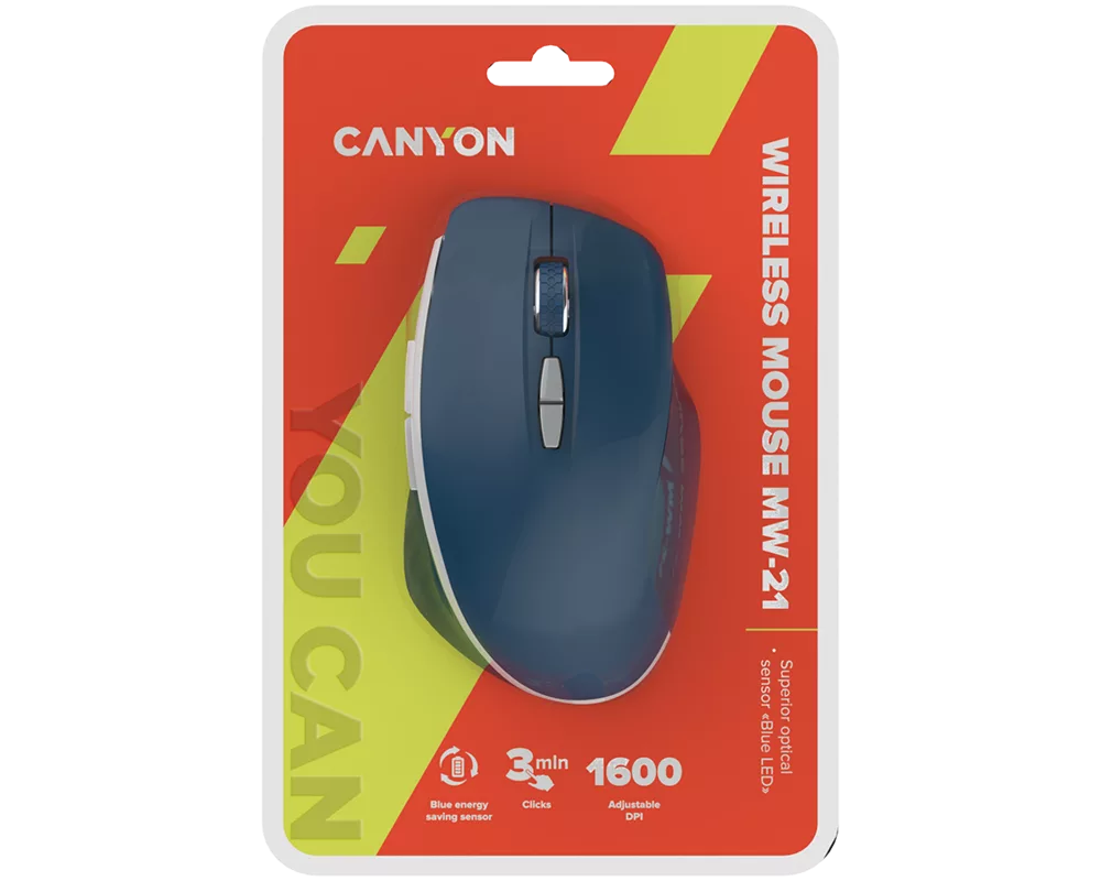 Мишка CANYON mouse MW-21 BlueLED 7buttons Wire... 5